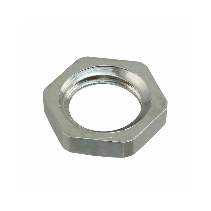 10 pcs : A8000.10 - LOCKNUT NICKEL PLATED BRASS M10