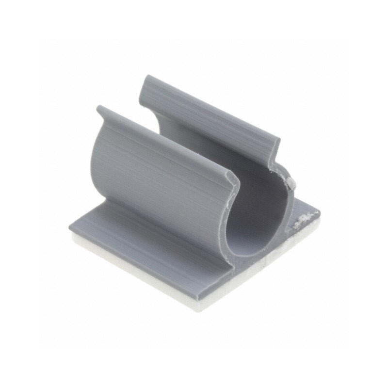 10 pcs : KKU-6-RT - CBL CLIP U-TYPE GRAY ADHESIVE
