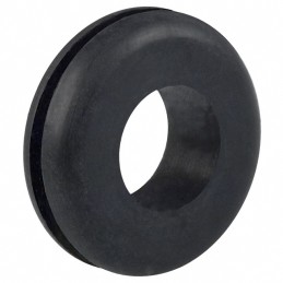 10 pcs : 746 - GROMMET 0.437' RUBBER BLACK