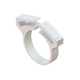 10 pcs : SHC-50 - CBL CLAMP HOSE WHITE