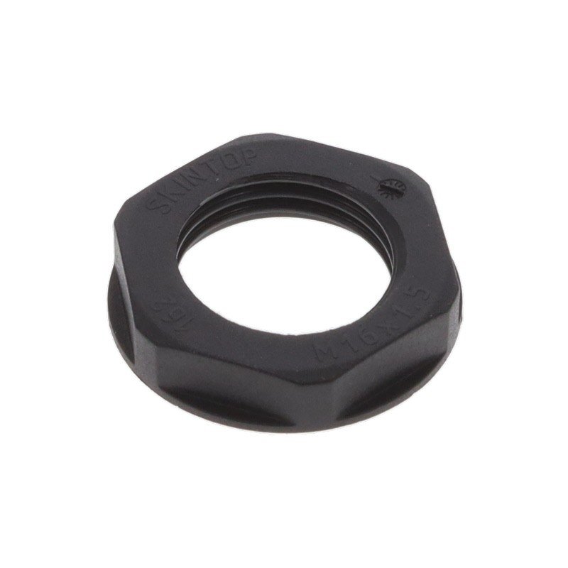 10 pcs : NTPA-M16B - FIPLOCK, LOCKNUT, M16X1.5, BLACK