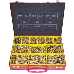 1 Kit - ULTI-MATE Steel 1570 Piece Pozisquare Drive Screw/Bolt Kit