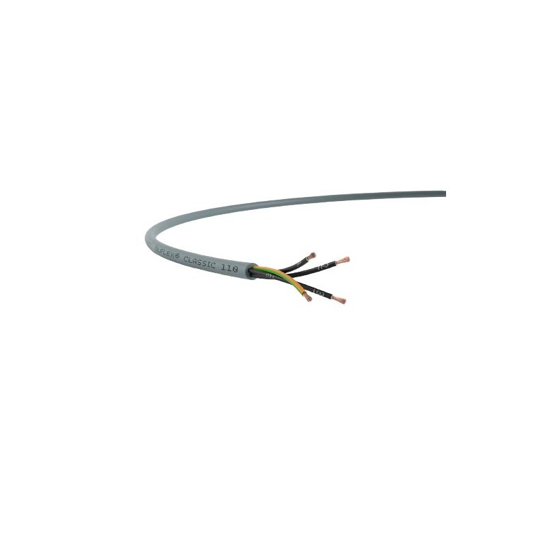 1 Reel of 100 M - Lapp ÖLFLEX CLASSIC 110 Control Cable, 3 Cores, 1.5 mm², YY, Unscreened, 100m, Grey PVC Sheath, 16 AWG
