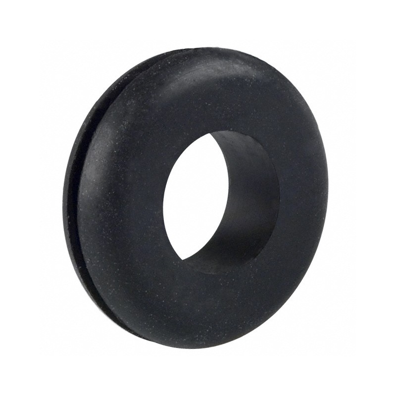 10 pcs : 747 - GROMMET 0.500' RUBBER BLACK
