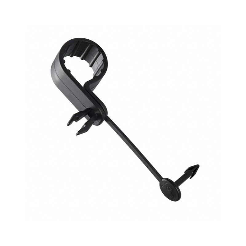 10 pcs : PC075-H25D-D0 - CBL CLAMP P-TYPE BLACK PUSH IN