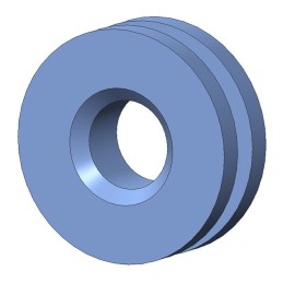10 pcs : G-505-C8002 - SCREW GROMMET THERMOPLASTIC BLUE