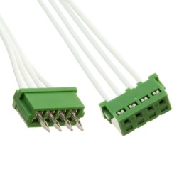 10 pcs : A04KR04DS28W152B - JUMPER 04DS-8E - 04KR-8M-P 6'