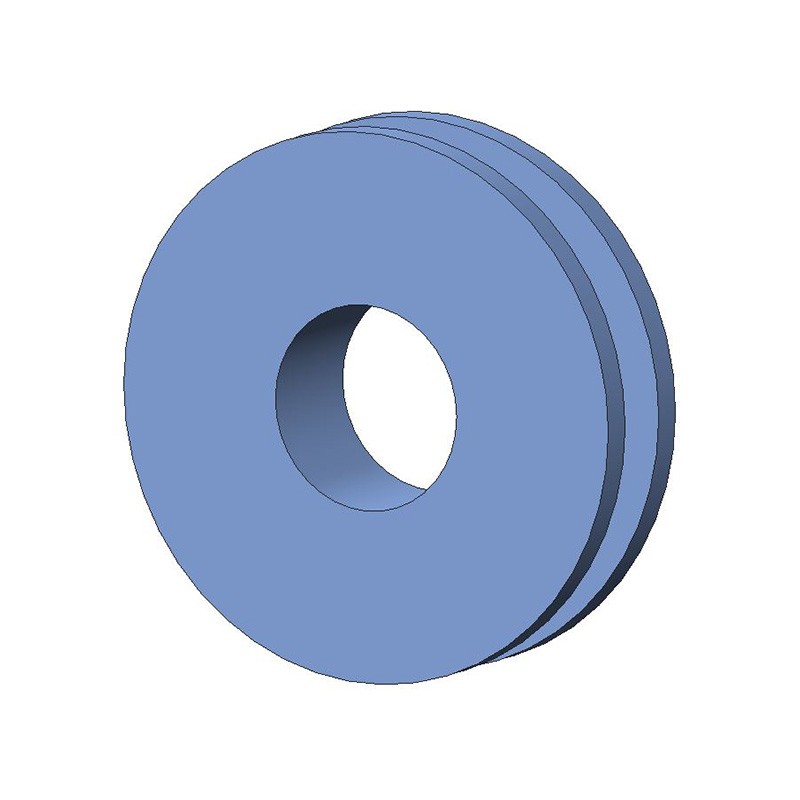 10 pcs : G-501-C8002 - SCREW GROMMET THERMOPLASTIC BLUE
