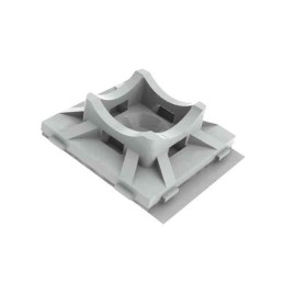 10 pcs : FTH-7-DHB - CABLE TIE HLDR QUAD ADH NATURAL