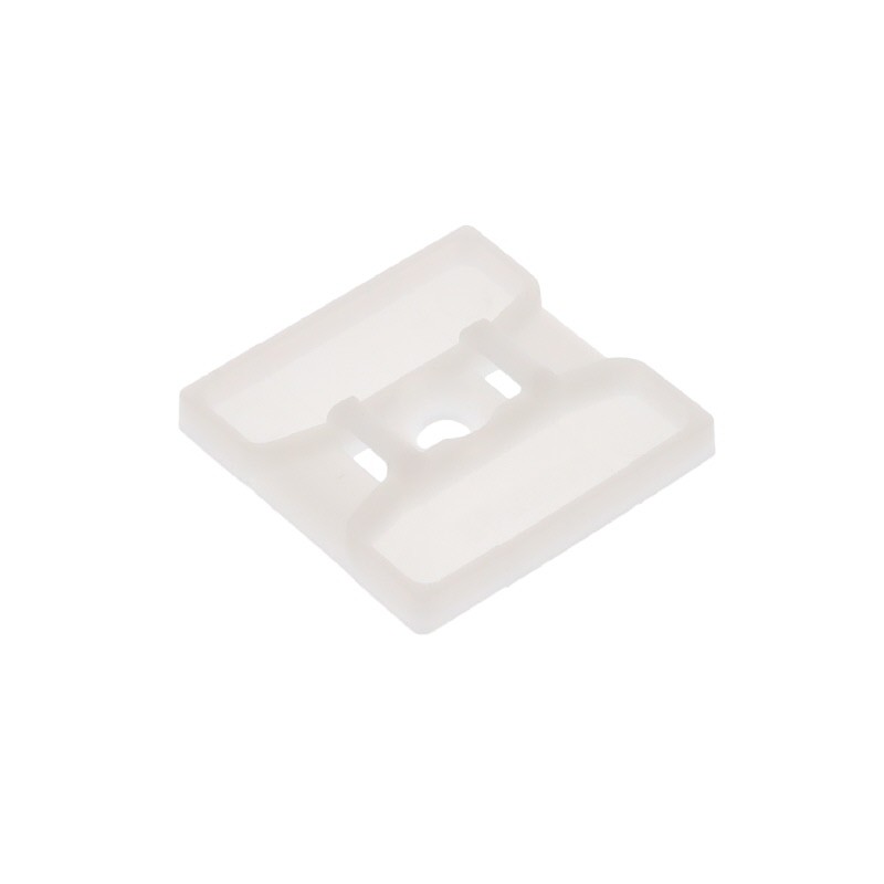 10 pcs : ABMS-S6-D - CABLE TIE HLDR DUAL SCREW 6 WHT