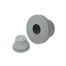 10 pcs : LTG-1 - GROMMET RUBBER GRAY