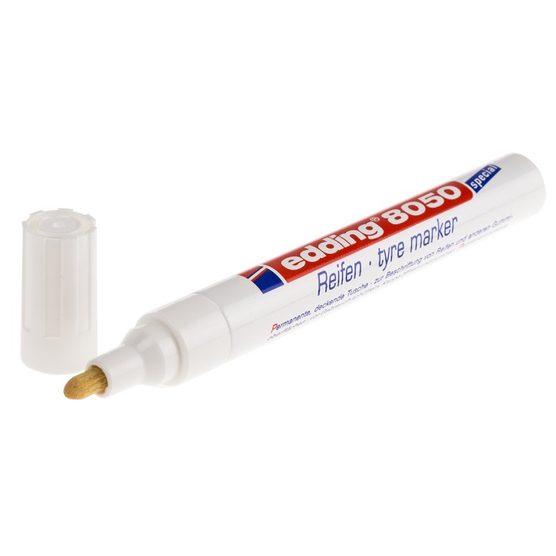 1 pcs - Edding Fine, Medium Tip White Marker Pen