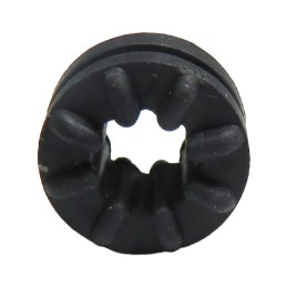 10 pcs : G-412-C6050 - SCREW GROMMET THERMOPLASTIC BLK