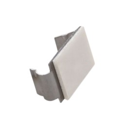 10 pcs : AFCC-32 - CBL CLIP FLAT C-TYPE SILVER ADH