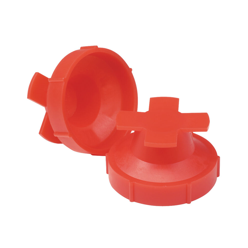 10 pcs : UN9998A - UNIVERAL THREADED PLUG:LDPE RED,