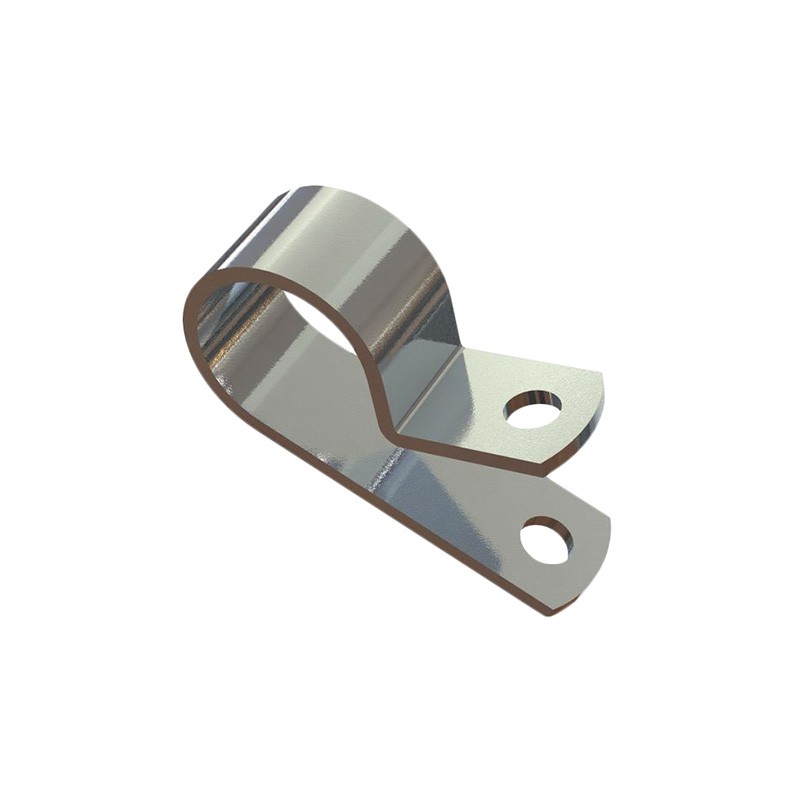 10 pcs : AL18 - CBL CLAMP P-TYPE SILVER FASTENER