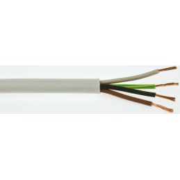 1 Reel of 100 M - RS PRO 4 Core Power Cable, 1 mm², 100m, White PVC Sheath, 3184Y, 10 A, 300 V, 500 V
