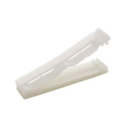 10 pcs : TFCM-25S - CBL CLIP FLAT NATURAL ADHESIVE