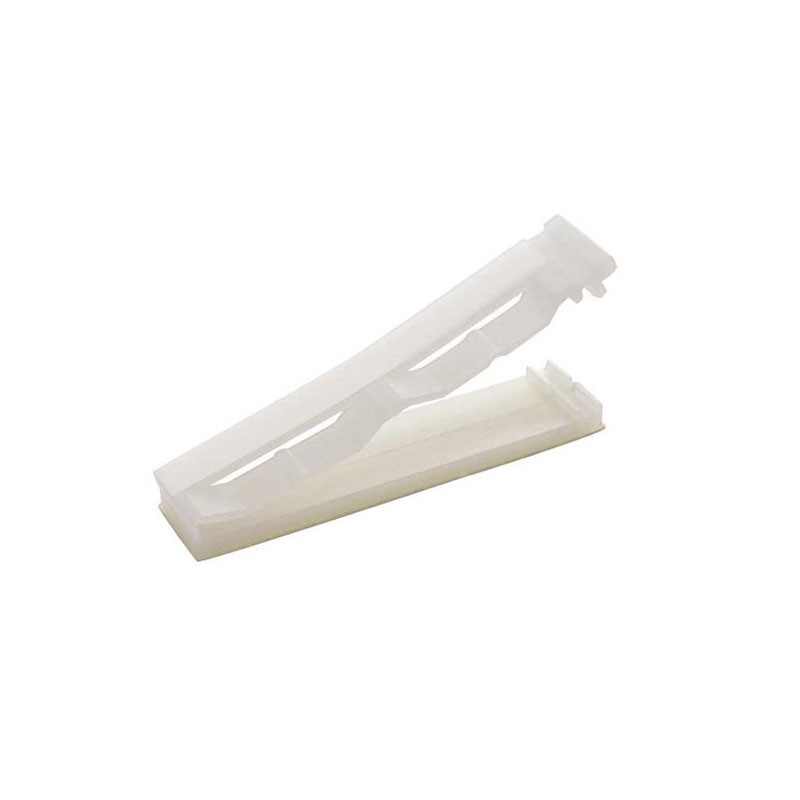 10 pcs : TFCM-25S - CBL CLIP FLAT NATURAL ADHESIVE