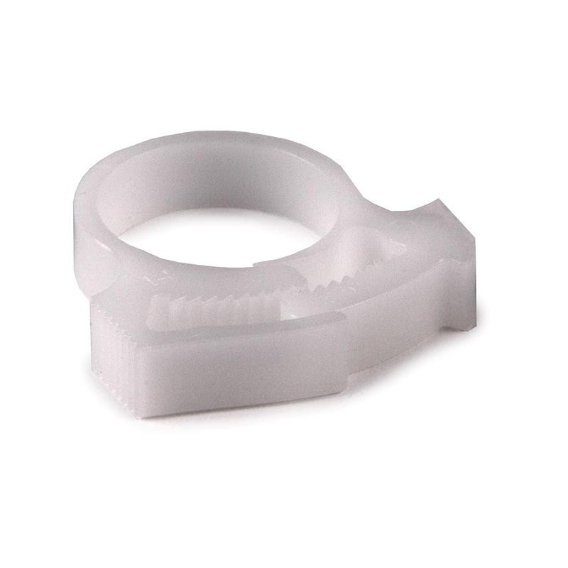 10 pcs : 190-00302 - CBL CLIP HOSE WHITE