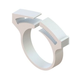 10 pcs : SHC-92 - CBL CLAMP HOSE WHITE