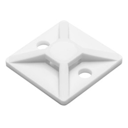 10 pcs : MB310C2 - CABLE TIE HLDR QUAD SCREW 4 WHT