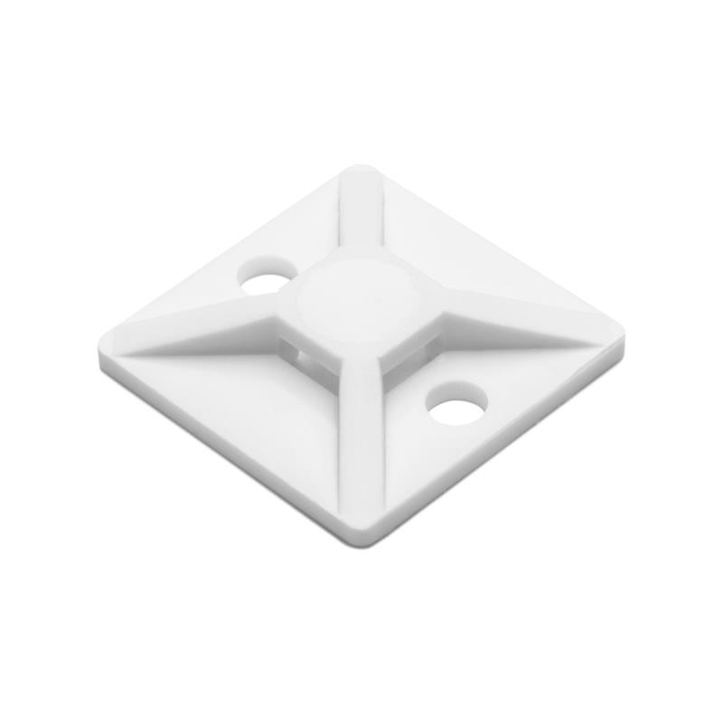 10 pcs : MB310C2 - CABLE TIE HLDR QUAD SCREW 4 WHT