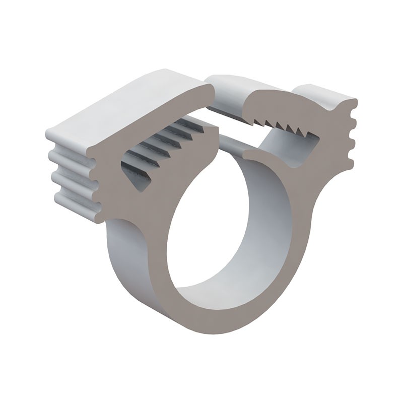 10 pcs : 22HSC0100 - CBL CLAMP HOSE WHITE