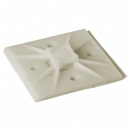 10 pcs : FTH-8A-RT-M - CABLE TIE HLDR QUAD ADH NATURAL