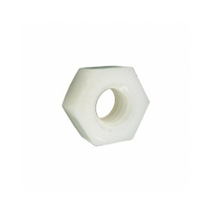 10 pcs : 9607 - HEX NUT 5/16' NYLON 8-32