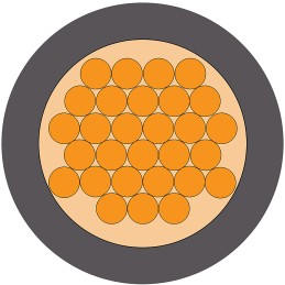 1 Reel of 100 M - RS PRO Grey 6 mm² Hook Up Wire, 75/0.3 mm, 100m, PVC Insulation