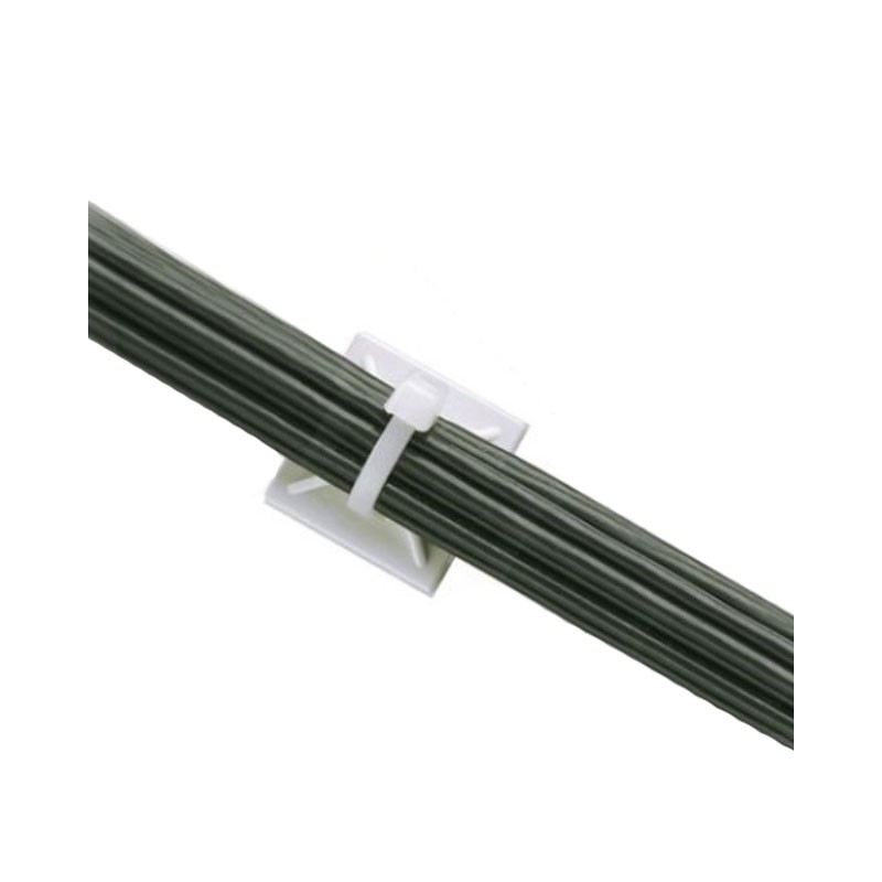 20 pcs : ABMM-D - CABLE TIE HLDR QUAD WHT 2QTY2