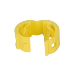 10 pcs : PCBANDYL-Q - PATCH CORD COLOR BAND, YELLOW