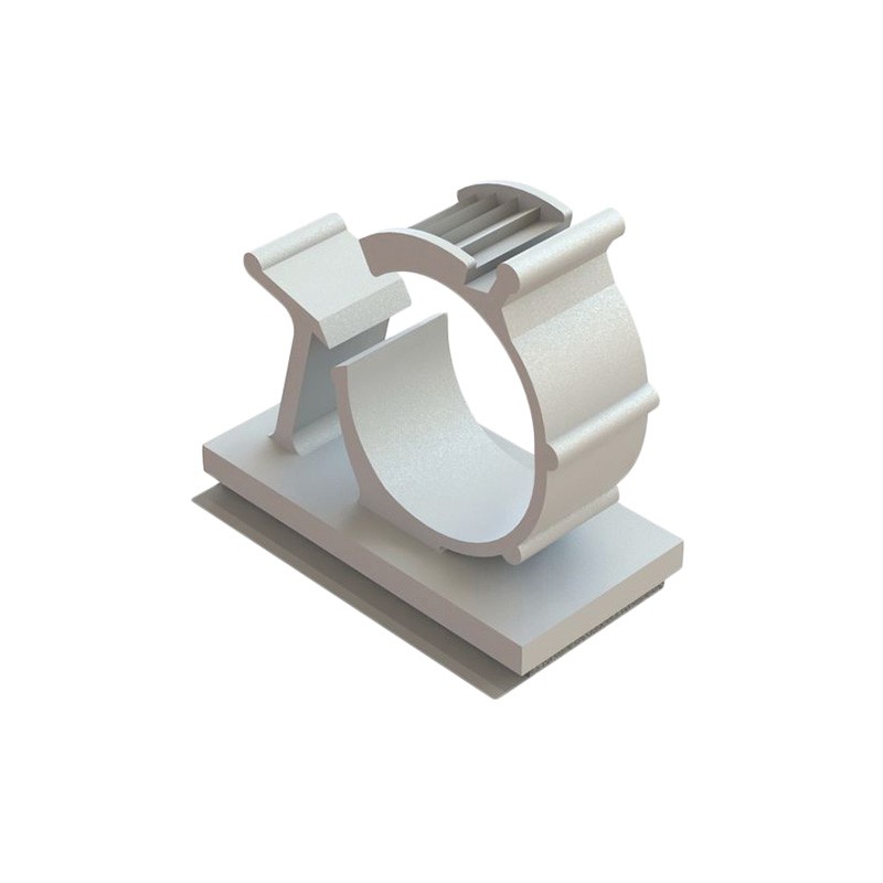 10 pcs : AKKSL-8710A-RT - CBL CLIP C-TYPE NATURAL ADHESIVE