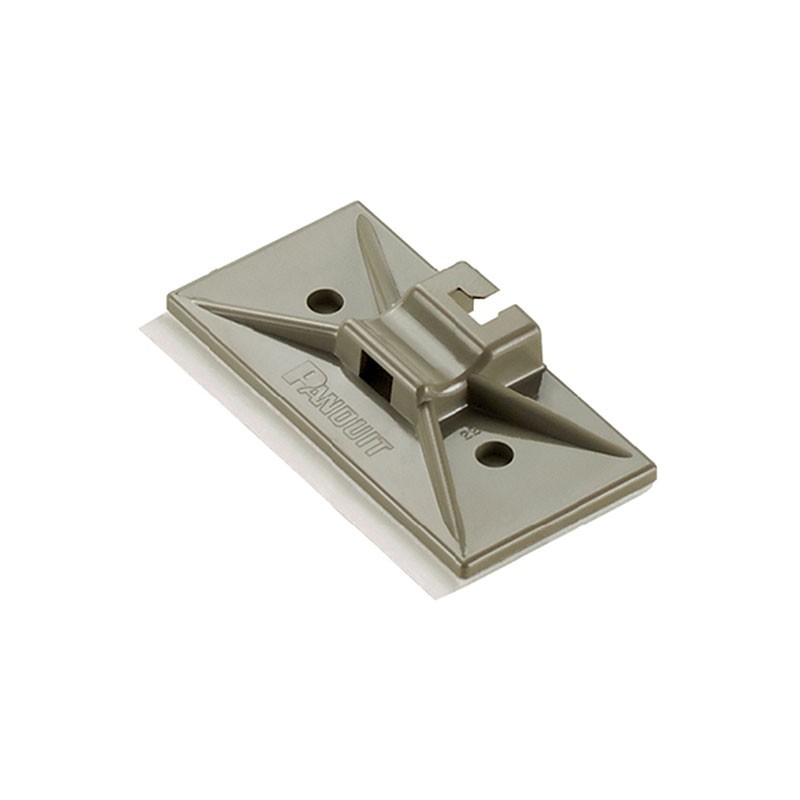 10 pcs : SMS-A-D14 - CABLE TIE HLDR SNGLE ADH GRAY