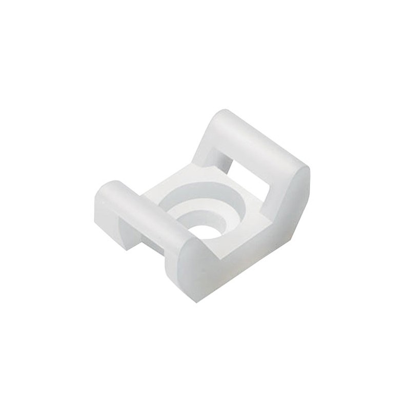 10 pcs : 87681212 - CABLE TIE HLDR DUAL SCREW WHITE