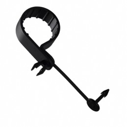 10 pcs : PC112-H25D-C0 - CBL CLAMP P-TYPE BLACK PUSH IN