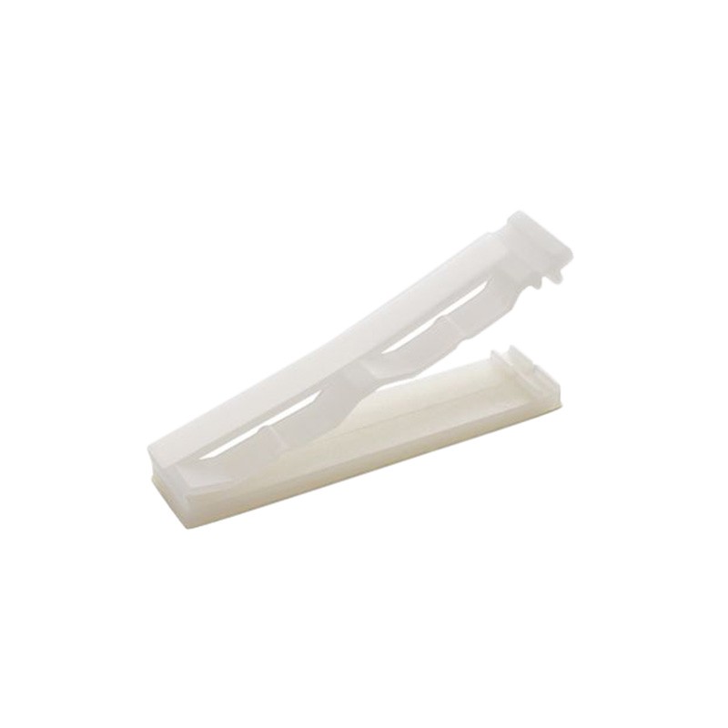 10 pcs : TFCM-25M - CBL CLIP FLAT NATURAL ADHESIVE