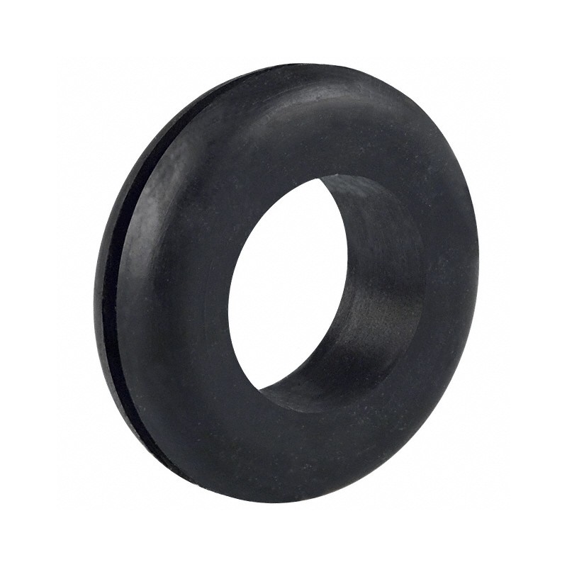 10 pcs : 755 - GROMMET 0.750' RUBBER BLACK