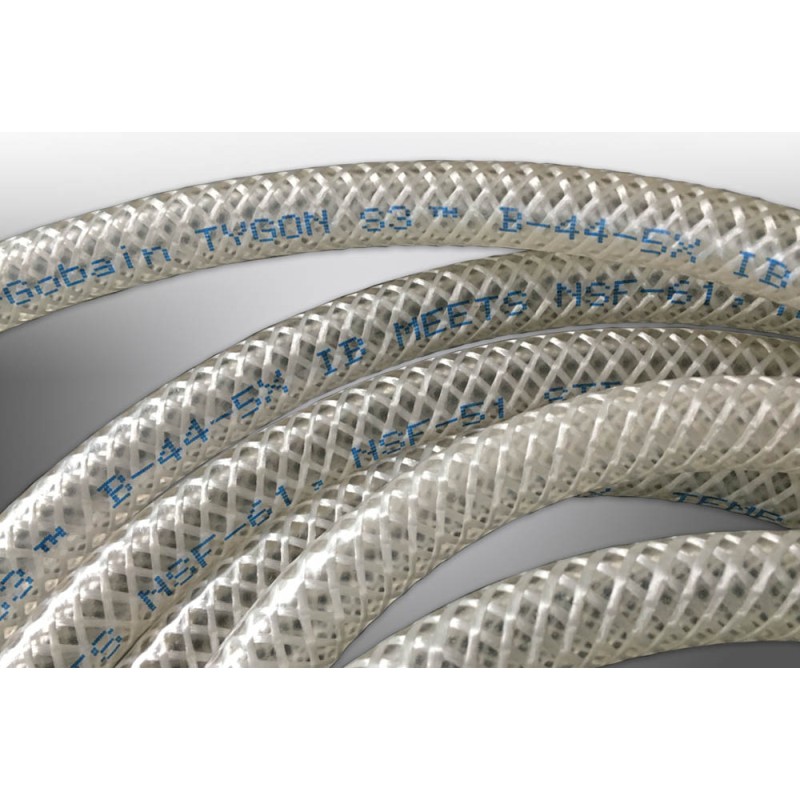 1 pcs - Saint Gobain Tygon® B-44-5X IB Process Tubing, PVC, 19.1mm ID, 25.4mm OD, Clear, 15m