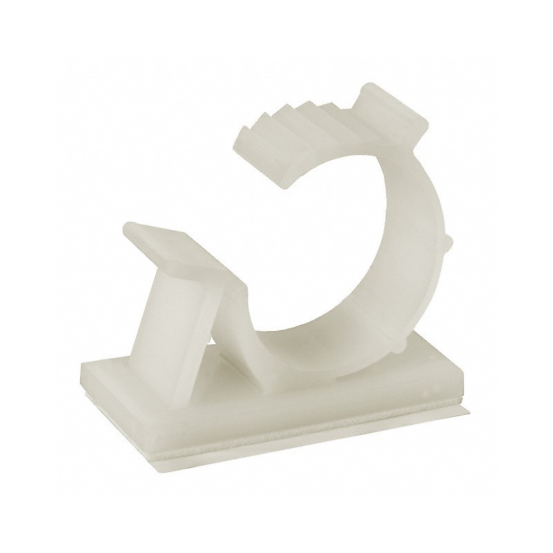 10 pcs : AKKL-5775A-19 - CBL CLIP C-TYPE NATURAL ADHESIVE