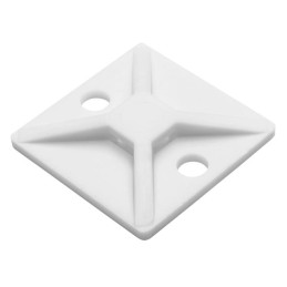10 pcs : MB410C2 - CABLE TIE HLDR QUAD SCREW 8 WHT