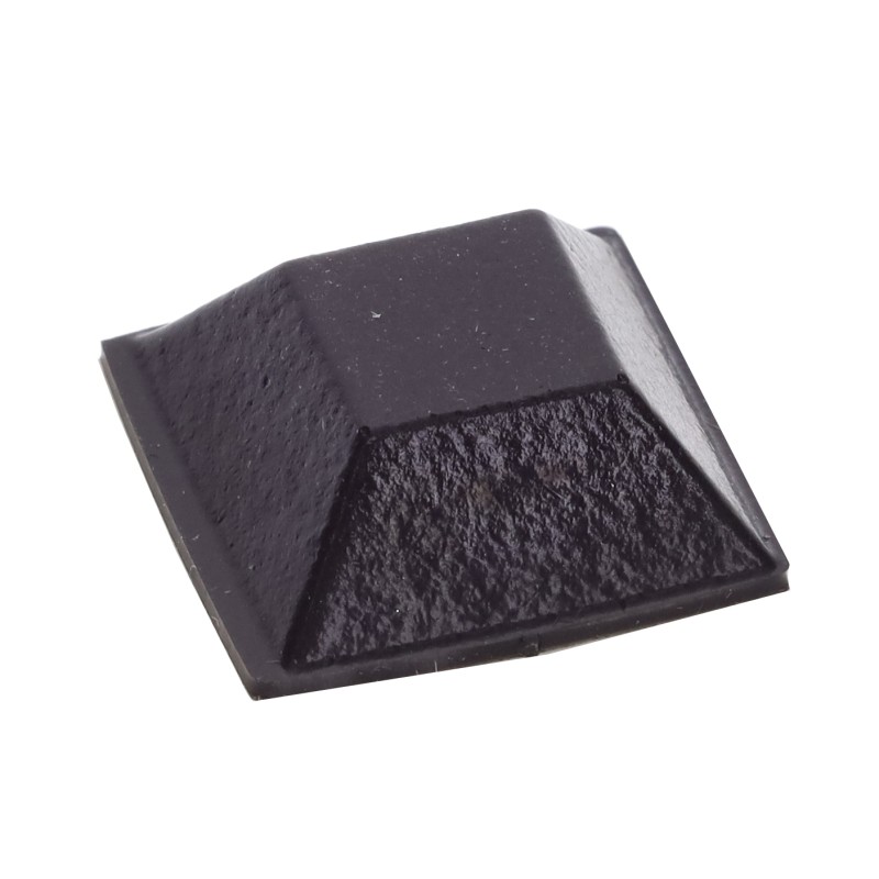 10 pcs : BS19BL07X14RP - BUMPER .81' SQUARE X .3' BLK