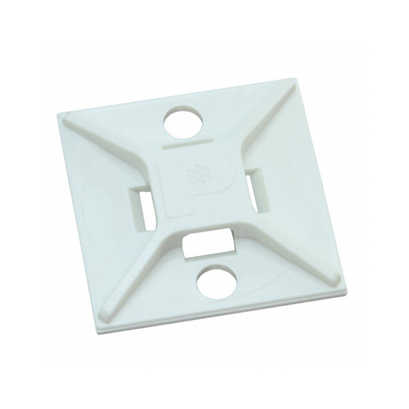 10 pcs : ABM3H-S6-T - CABLE TIE HLDR QUAD SCREW 6 WHT