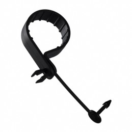 10 pcs : PC125-H25D-C0 - CBL CLAMP P-TYPE BLACK PUSH IN