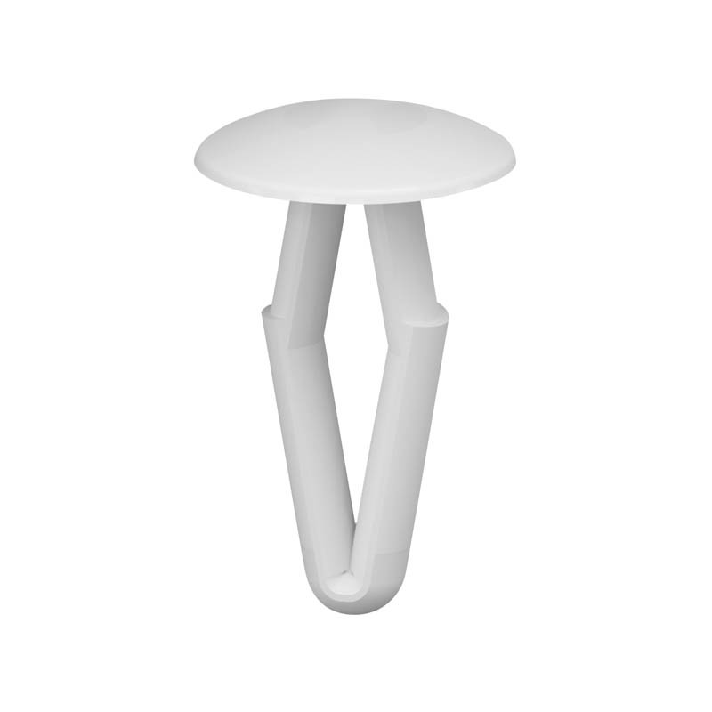 10 pcs : DF-137-031 - MOUNTING BUTTON 0.590 ACETAL WHT