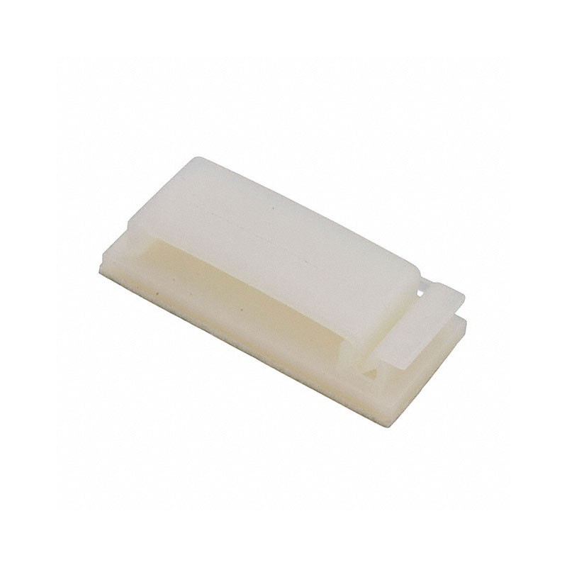 10 pcs : FCW-29-19 - CBL CLIP FLAT NATURAL ADHESIVE
