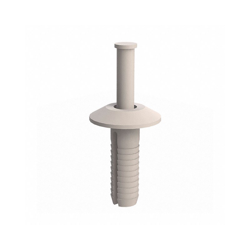 10 pcs : 61APT25075 - ANCHOR RIVET, PLASTIC PIN, .250