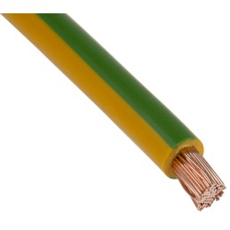 1 Reel of 100 M - Lapp ÖLFLEX® H07V-K Series Green/Yellow 10 mm² Hook Up Wire, 100m, PVC Insulation