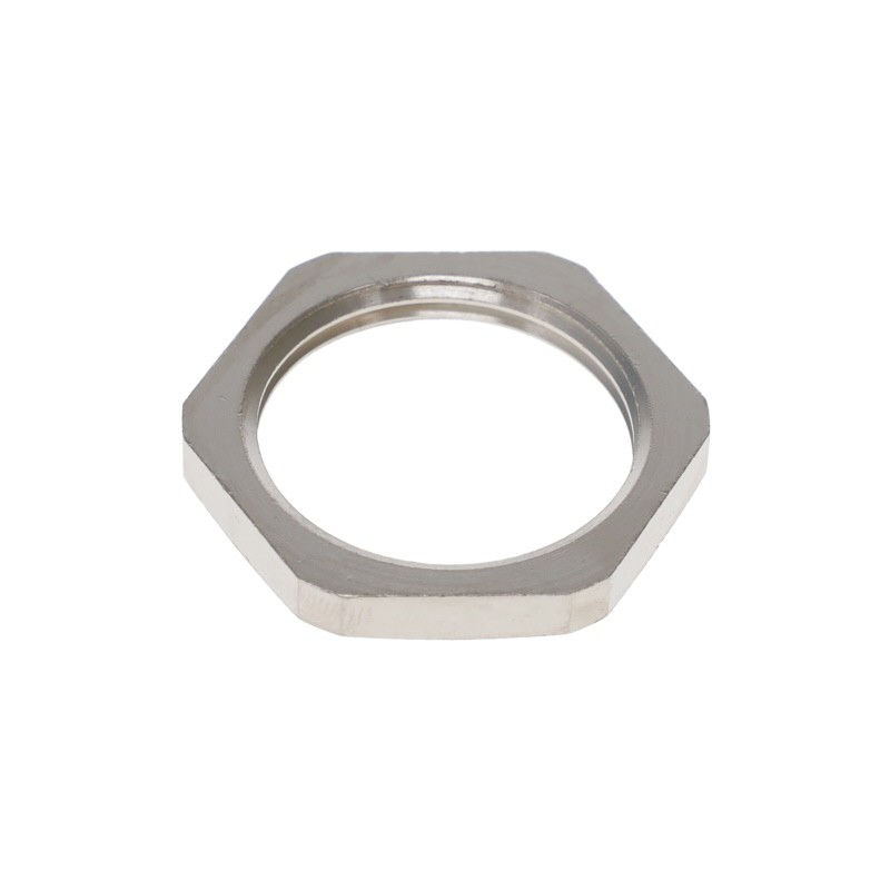 10 pcs : NTBN-M25 - FIPLOCK, LOCKNUT, M25X1.5, BRASS